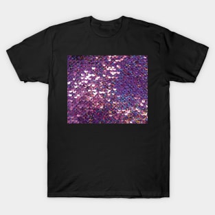 Photographic Image of Purple Sequins T-Shirt